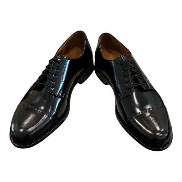 New Cole Haan Caldwell Men\'s Oxford Black Leather Dress Shoes 7 7D
